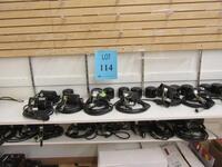 LOT (17) SPEEDOTRON 102 UNIVERSAL LAMP HEADS, WITH 11" REFLECTOR, (NO FLASH TUBE OR LAMP)