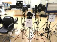 LOT (3) LTM PEPPER 300W FRESNEL LIGHTS, WITH STANDS