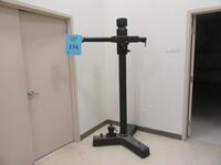 CAMBO UST STUDIO CAMERA STAND, WITH MAJESTIC GEARHEAD, (CROSSARM WONT LOCK), APPROX. 6'FT HEIGHT