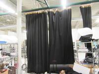 LOT (10) MAINSTAGE STUDIO CURTAINS, APPROX.. 13'FT HEIGHT X 15" WIDE, (CURTAINS ONLY NO TRACKS)