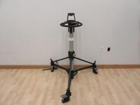 VINTEN V3551 VISION PED PLUS STUDIO PEDESTAL WITH V3955 DOLLY WITH BRAKES AND V3967 HEAD, (MISSING BALL TIE-DOWN)
