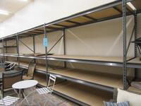LOT (6) SECTIONS OF ULINE METAL SHELVING