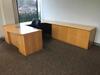 Executive Office Furniture to Include: 72" Executive Desk with chair, U-Shaped 120" Desk Return, Book Shelf, 96" Conference Table with six (6) chairs. Sale is subject to seller confirmation. Location: Administrative Area - 2