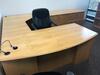 Executive Office Furniture to Include: 72" Executive Desk with chair, U-Shaped 132" Desk Return, two (2) Book Shelves, Round Conference Table with four (4) chairs. Sale is subject to seller confirmation. Location: Administrative Area - 2