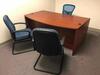 Lot of two (2) 71" Desks with four (4) File Cabinets, two (2) Book Shelves and six (6) chairs. Sale is subject to seller confirmation. Location: Administrative Area