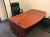 71" Desk with chair, Book Shelf, two (2) File Cabinets, Round Conference Table with four (4) chairs includes Whiteboard. Sale is subject to seller confirmation. Location: Administrative Area - 2