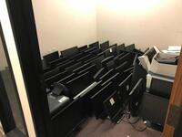 Lot of fifty-five (55) Computer Monitors, primarily Dell 22" monitors with keyboards and mouse's. Sale is subject to seller confirmation. Location: Administrative Area