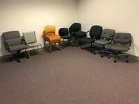 Lot of twenty-one (21) Assorted Chairs. Sale is subject to seller confirmation. Location: Administrative Area