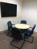 72" Desk with chair, U-Shaped 72" Desk Return with overhead cabinets, Book Shelf, Round Conference Table with four (4) chairs and Whiteboard Cabinet. Sale is subject to seller confirmation. Location: Administrative Area - 3