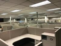Complete Office Cubicle System Located in Administrative Area, approximately 72 cubicle stations with all desks and cabinets Location: Administrative Area