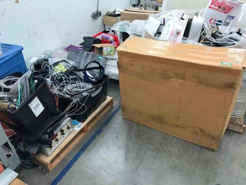 Lot of three (3) skids of Assorted Materials, PLEASE INSPECT Location: Warehouse Area