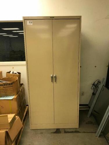 2-Door Cabinet with Contents, PLEASE INSPECT Location: Warehouse Area