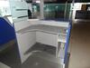 Single Security check desk- 3 glass partition, double shelf, Dimensions H1200mm (not including glass) W1200mm,D900mm - 2