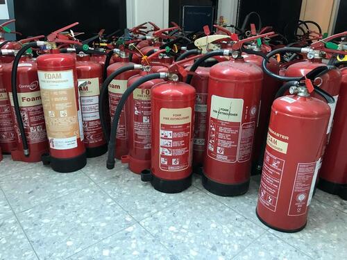 (65) Foam Fire Extinguishers (6-9L)
