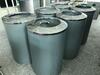 (6) Steel Circular Airport bins with stainless steel tops - 2