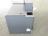 Right side security information desk. Stainless steel frontage and kick bar. Lockable cupboard and storage shelf. - 3