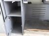 Right side security information desk. Stainless steel frontage and kick bar. Lockable cupboard and storage shelf. - 6