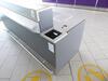 Left side security information desk. Stainless steel frontage and kick bar. Lockable cupboard and storage shelf. - 2