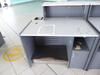 Left side security information desk. Stainless steel frontage and kick bar. Lockable cupboard and storage shelf. - 3