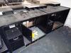 Airline desks (information) 3 -modules, rear storage space, consisting of shelves and cupboard, under counter seating space. Each module D 900mm, W 1200mm, H 950mm - 4