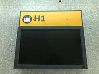 (2) Check-in desk monitors H1 and H2