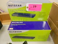 LOT OF 3 NETGEAR 16-PORT FAST ETHERNET SWITCH