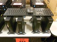 LOT OF 12 DELL WYSE M-DXOD THIN CLIENTS 16G FLASH 4G RAM KEYBOARD & MOUSE