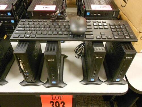 LOT OF 12 DELL WYSE M-DXOD THIN CLIENTS 16G FLASH 4G RAM KEYBOARD & MOUSE