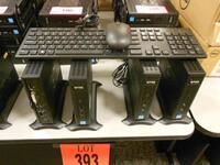 LOT OF 12 DELL WYSE M-DXOD THIN CLIENTS 16G FLASH 4G RAM KEYBOARD & MOUSE