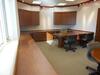 'U'' SHAPE EXECUTIVE DESK WITH OVERHEAD CABINETS AND 3 CHAIRS - 2