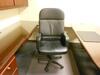 'U'' SHAPE EXECUTIVE DESK WITH OVERHEAD CABINETS AND 3 CHAIRS - 5