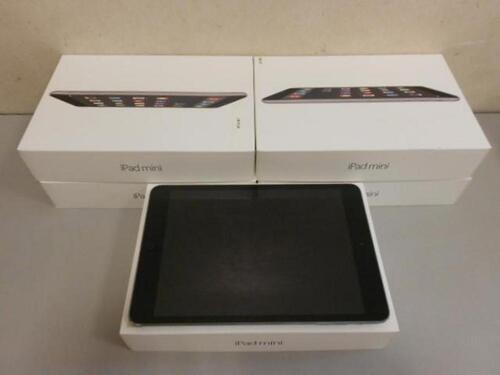 LOT OF 5 iPAD MINI 2 A1489 TABLET 32GB WITH BOX AND CHARGER