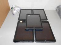 LOT OF 5 iPAD AIR A1474 TABLET 32GB WITH CASE AND CHARGER (NO BOX)