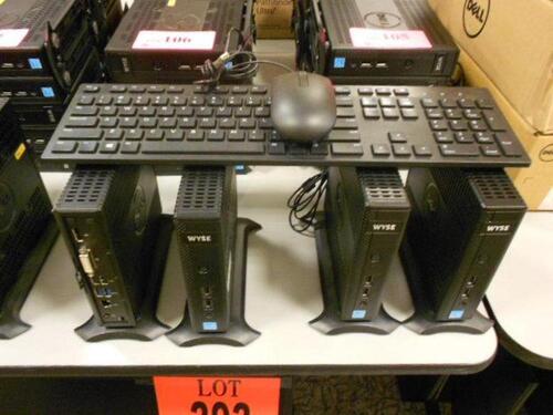 LOT OF 12 DELL WYSE M-DXOD THIN CLIENTS 16G FLASH 4G RAM KEYBOARD & MOUSE