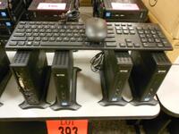 LOT OF 12 DELL WYSE M-DXOD THIN CLIENTS 16G FLASH 4G RAM KEYBOARD & MOUSE