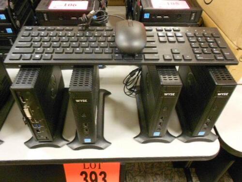 LOT OF 12 DELL WYSE M-DXOD THIN CLIENTS 16G FLASH 4G RAM KEYBOARD & MOUSE