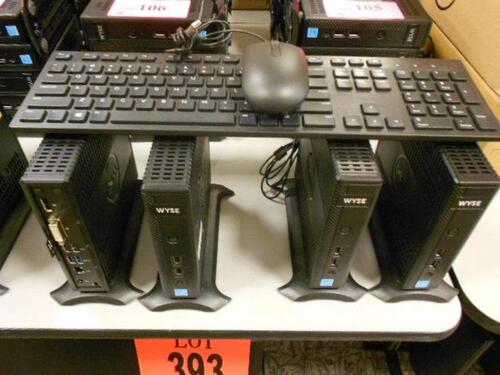 LOT OF 12 DELL WYSE M-DXOD THIN CLIENTS 16G FLASH 4G RAM KEYBOARD & MOUSE