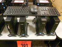 LOT OF 9 DELL WYSE M-DXOD THIN CLIENTS 16G FLASH 4G RAM KEYBOARD & MOUSE