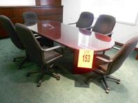 8' CONFERENCE TABLE WITH 6 CHAIRS