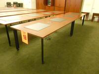 LOT OF 2, 7FT TRAINING ROOM TABLES