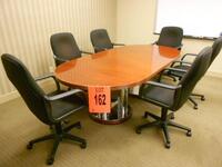 8FT CONFERENCE TABLE WITH 6 CHAIRS