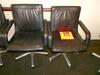 LOT OF 2 BRAYTON LEATHER TASK CHAIRS BLACK