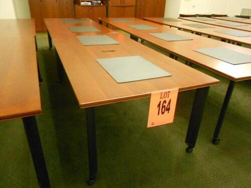 LOT OF 2, 7FT TRAINING ROOM TABLES