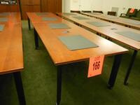 LOT OF 2, 7FT TRAINING ROOM TABLES
