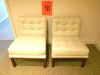 LOT OF 2 LEATHER CLUB CHAIRS