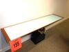 7' MODERN CONSOLE TABLE WITH GLASS TOP AND LIGHT - 3