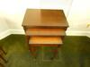 LOT OF 2 ,SET OF 3 BOMBAY WOOD NESTING TABLES - 2