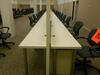 CALL CENTER 20 PERSON WORKSTATION WITH DIVIDER - 2