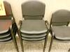 LOT OF 14 STACKABLE CHAIRS BLACK - 2