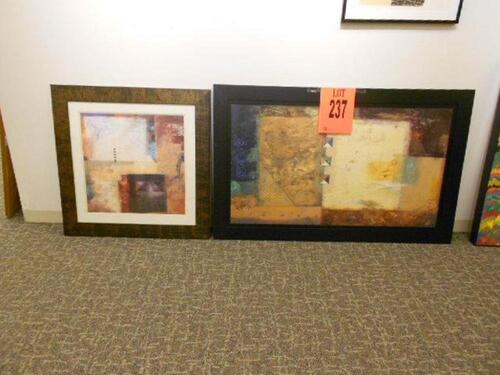 LOT OF 2 FRAMED ARTWORK